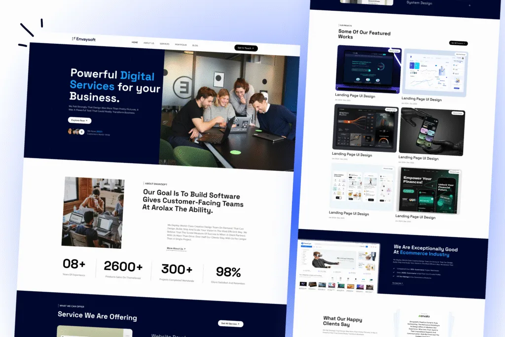 Creative Agency Website UI Design