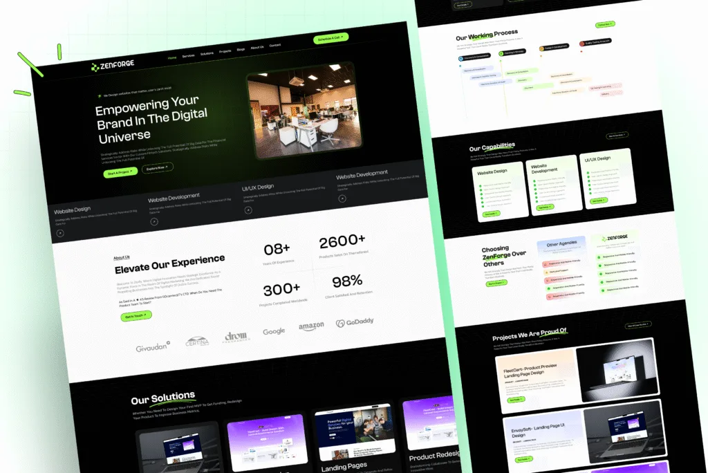 Creative Agency Landing Page UI Design